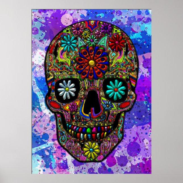 Poster Arte Floral Pintada (Frente)