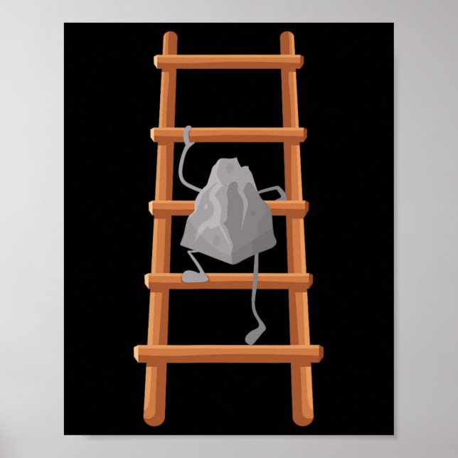 Poster Arte Fofa de Escalada em Rocha para Homens Mulhere (Frente)