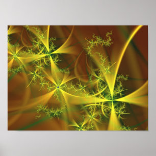 Poster Arte Fractal Abstrato Legal