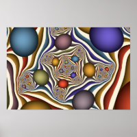Arte Fractal, Colorida, Moderna, Abstrato