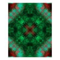 Arte Fractal de Geometria Sagrada Esmeralda