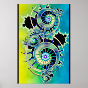 Poster Arte Fractal de Mandelbrot