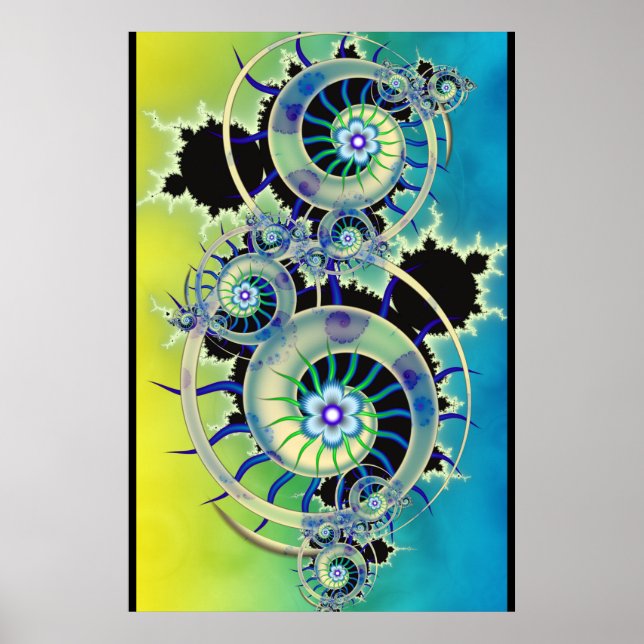 Poster Arte Fractal de Mandelbrot (Frente)