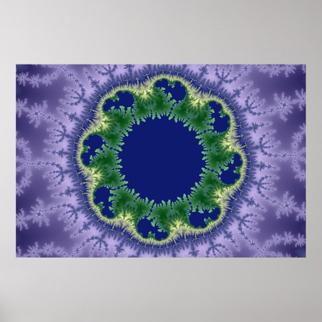 Poster Arte fractal do Kolo (Frente)