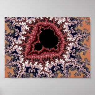 Poster Arte Fractal Intrincada de Mandelbrot
