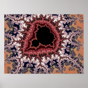 Poster Arte Fractal Intrincada de Mandelbrot