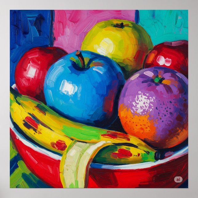 Poster Arte Fruta Mensal (Frente)