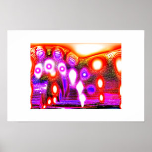 Poster arte funky ômega espiritual