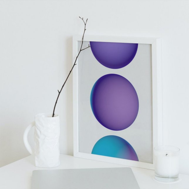 Poster Arte Futurística Moderna dos anos 80 Holográfica (Criador carregado)