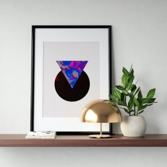 Poster Arte Futurística Moderna dos anos 80 Holográfica (Criador carregado)