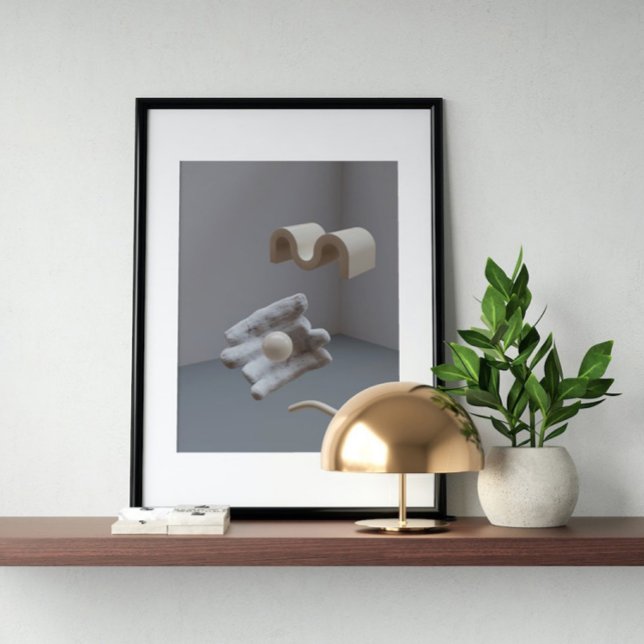 Poster Arte Futurística Moderna dos anos 80 Holográfica (Criador carregado)