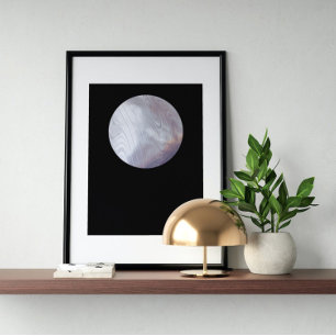 Poster Arte Futurística Moderna dos anos 80 Holográfica