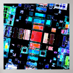 Póster Arte Geométrica Abstrato