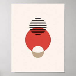 Poster Arte Geométrica Abstrato Escandinava