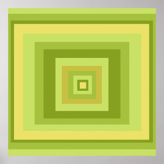 Poster arte geométrica abstrato moderna (Frente)