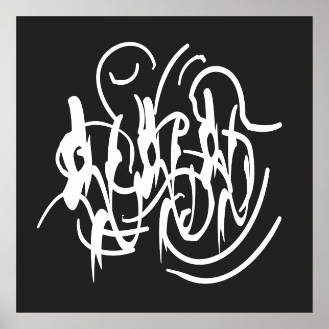 Poster Arte geométrica abstrato modernista (Frente)