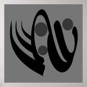 Poster Arte geométrica abstrato modernista