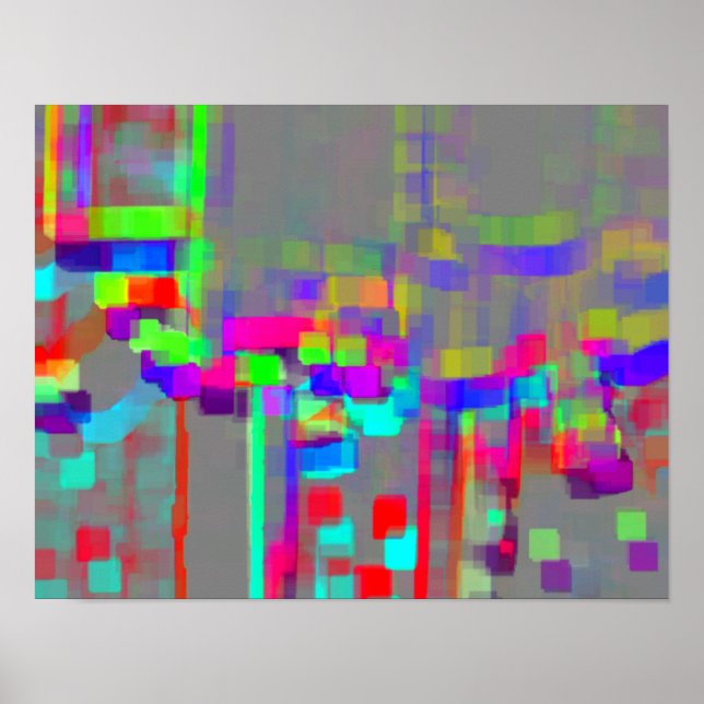 Póster Arte Geométrica "Carrousel" (Frente)