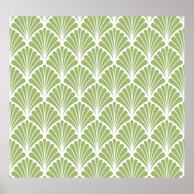 Poster Arte Geométrica Deco, padrão sem costura (Frente)