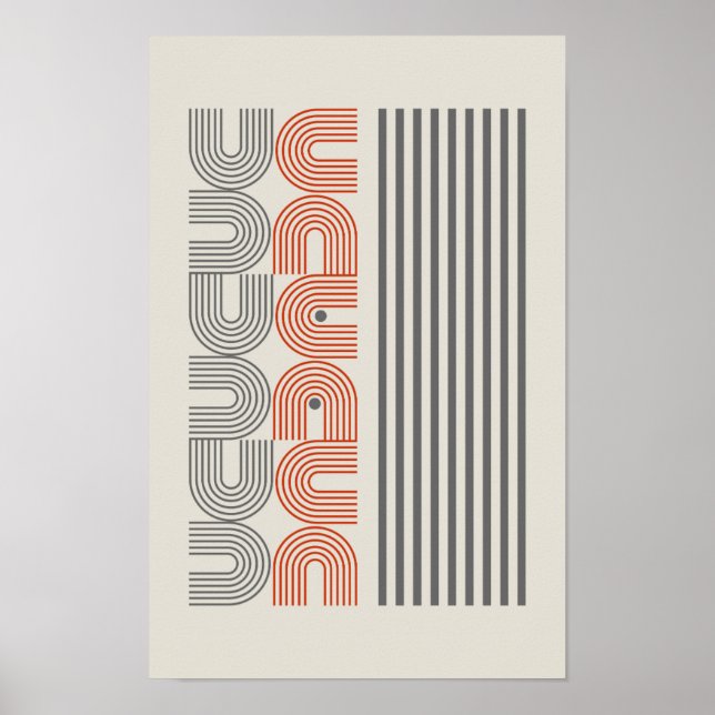 Poster Arte Geométrica do Decodificador de Casa Imprimíve (Frente)