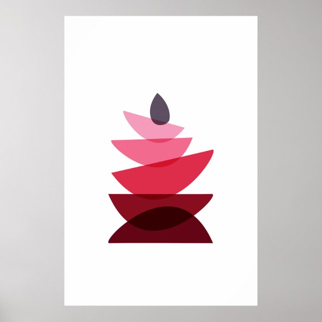 Poster Arte Geométrica Escandinava (Frente)