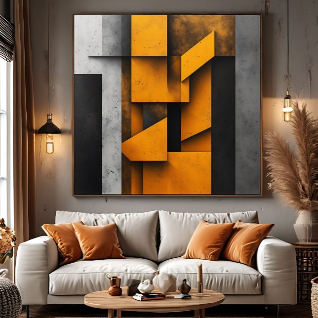 Poster Arte Geométrica Industrial (Criador carregado)