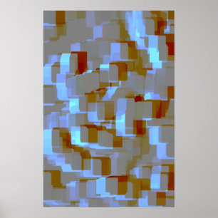 Póster Arte Geométrica "Koi Pond"