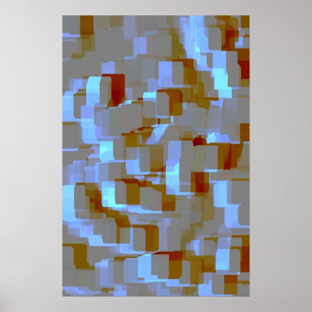 Póster Arte Geométrica "Koi Pond" (Frente)