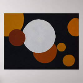 Poster Arte Geométrica Minimalista de Meados do Século