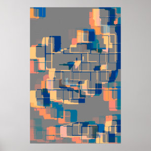 Poster Arte Geométrica "Sunset"