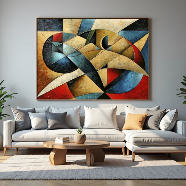 Poster Arte Geométrica Texturizada (Criador carregado)