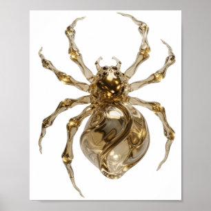 Poster Arte Gráfica Abstrata Prata Clássica v2