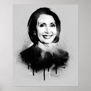 Poster Arte Grafite Nancy Pelosi