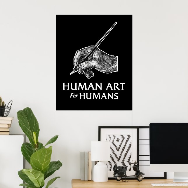Poster Arte Humana Para Humanos (Escritório em casa)