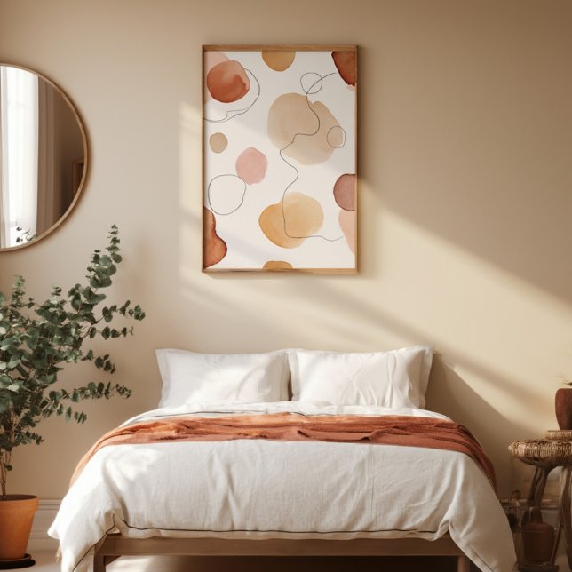 Poster Arte impressa abstrata em aquarela para parede, mo (Criador carregado)