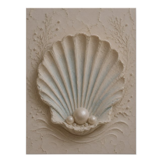 Póster Arte Impressa em Poster de Parede de Praia Costeir (Frente)