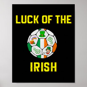 Poster Arte Infantil Bandeira Irlandesa Irlanda Futebol B