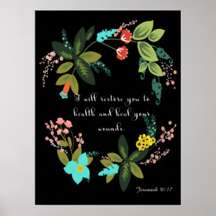 Póster Arte inspirada cristã - 30:17 de Jeremiah