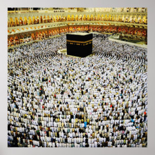 Poster Arte Islâmica, Meca do islã na arábia saudita