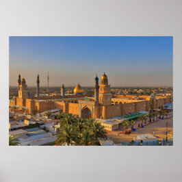 Poster Arte Islâmica para Parede da Mesquita Al-Kufa | Me