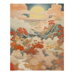 Póster Arte japonesa de Vintage