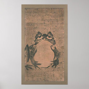 Póster Arte japonesa do sapo