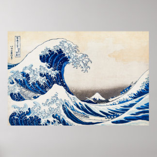 Poster Arte Japonesa - Grande Onda - Katsushika Hokusai