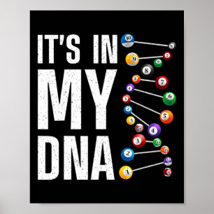 Poster Arte legal Billiard para Homens Jogador de Piscina