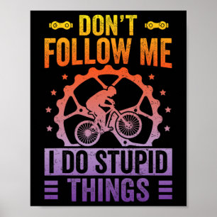 Poster Arte Legal de Bicicleta de Montanha para Homens Mu