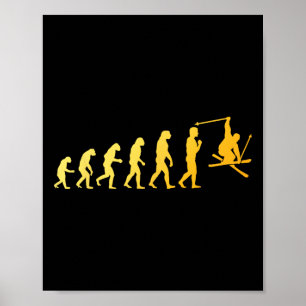 Poster Arte Legal de Esqui para Homens Mulheres Esqui Tem