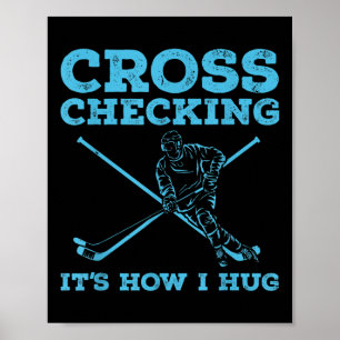 Poster Arte Legal de Hockey no Gelo Homens Mulheres Amant