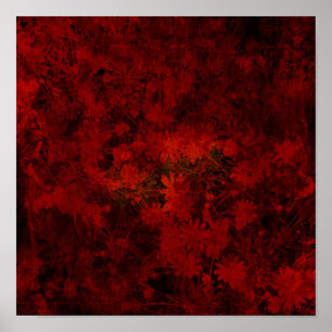 Poster Arte Legal e moderna do padrão floral/floral