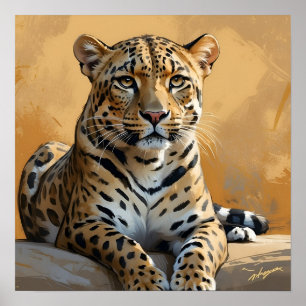 Poster Arte-Leopardo Pintada
