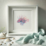 Poster Arte Lionfish Cadeado<br><div class="desc">Perfeito para quartos, escritórios e áreas vivas na sua casa de praia costeira. Este impressão de peixe tropical apresenta uma reprodução da minha mão original pintada a aquarela de arte lionfish em tons de blues e vermelhos com um tom de amarelo. Para ver mais criaturas marinhas tropicais arte de Victoria...</div>